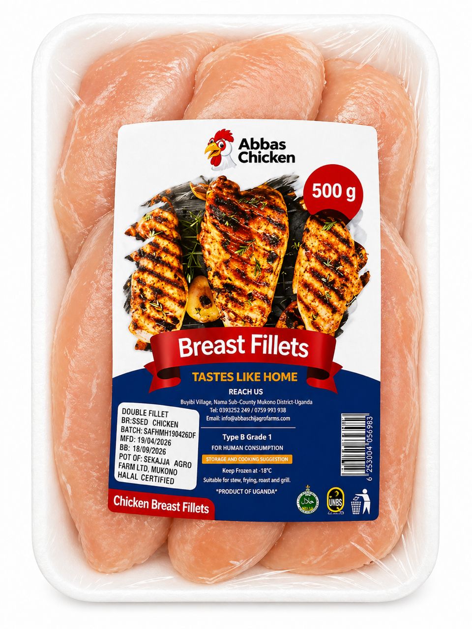 Chicken pieces